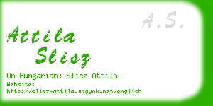 attila slisz business card